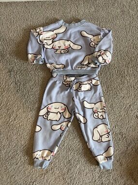 Sanrio Cinnamoroll Light Blue & Cream Kids Matching Set